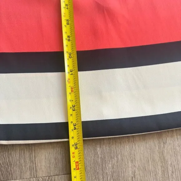 New Alyx Dress Sleeveless Stripe Coral Navy Cream Sheath Sz 2 Office Classic NWT - Picture 6 of 15